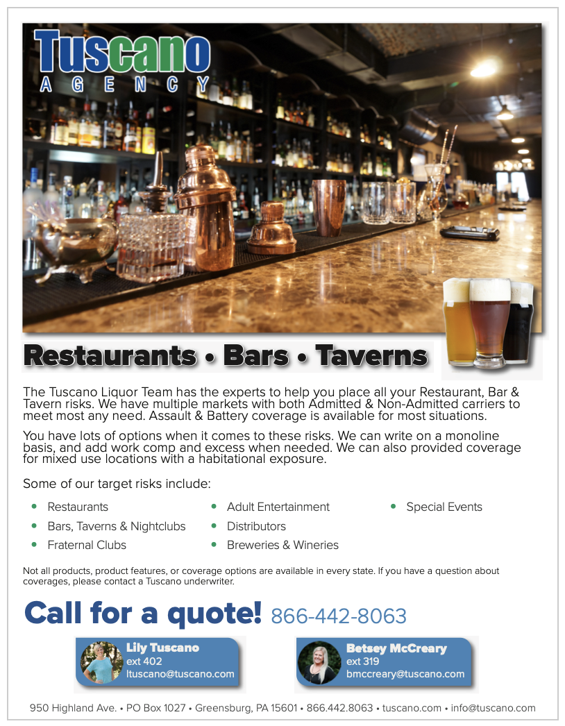 Restaurants, Bars & Taverns Ad